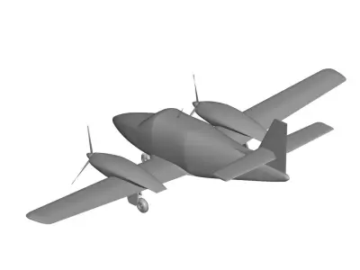 Cessna T303 Crusader 3D model purchase