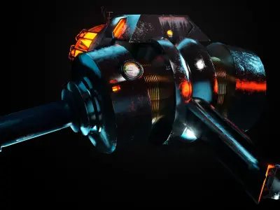 Gravity gun Free 3D model