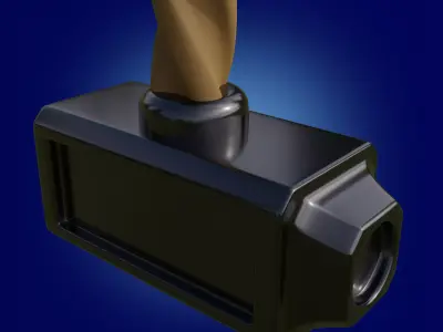 low poly hammer 3d model game ready Low-poly 3D model