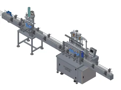 ovrer flow filling machine 3D model