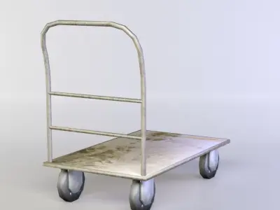 Trolley metal hand truck Low-poly 3D model by DexsoftGames