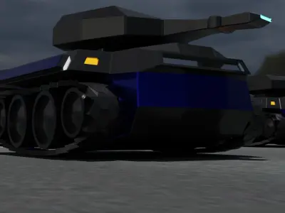 Cyber tanks 3D model