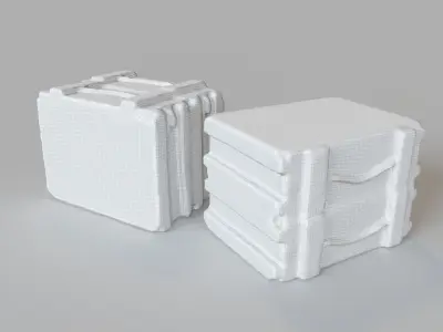 Old Ammo Box Photogrammetry 3d scan optimized game ready Low-poly 3D model