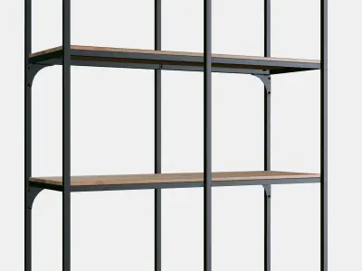 FJALLBO Shelving unit Low-poly 3D model