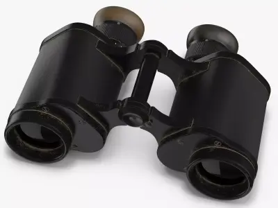Vintage Binoculars 3D model