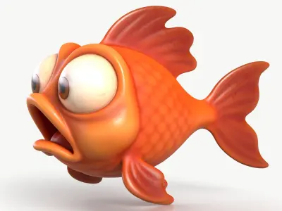 Golden Fish 1 3D model