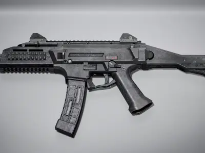 TS Swordfish SMG Low-poly 3D model