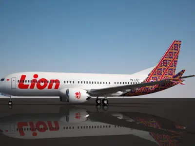 Lion Air Boeing 737 MAX  8 3D model