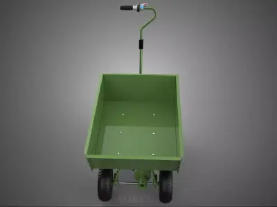MILITARY ARMY TRANSPORT ELECTRIC HAUL CARRIER CART TROLLEY WAGON 3D model