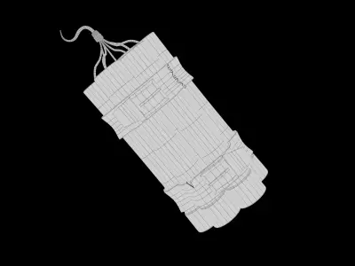 Stylized Dynamite Low-poly 3D model