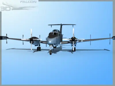 RC-12P Guardrail 2 US Army 3D model