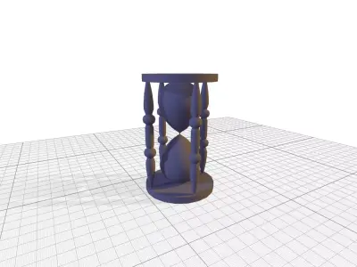 hourglass Low-poly 3D model purchase