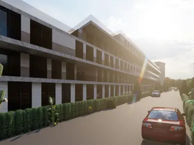 Modern Building - 3D Model for Sale 3D model