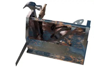 Tool Pack - 5 Game Ready Low Poly PBR Tools and Toolbox  Low-poly 3D model