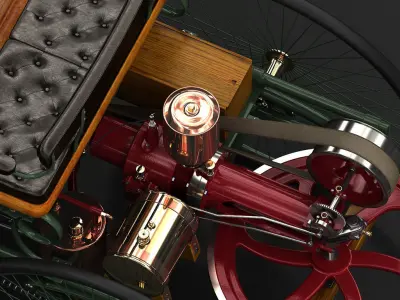 Benz Motorwagen 1888 3D model