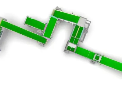The 3D model of the Medicine Reel Diverting Conveyor Assembly 3D model