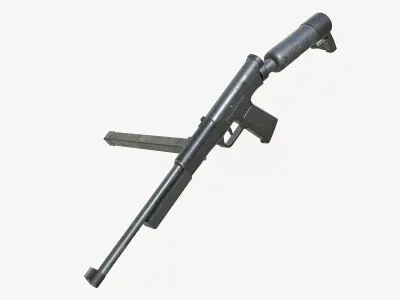 SMG-60 Softair PBR Low-poly 3D model