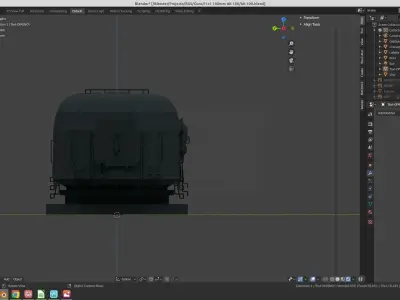Russian Naval Gun AK-100 3D model