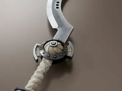 Fantasy Melee Weapon A4 Low-poly 3D model