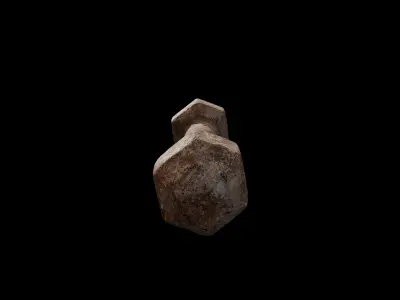 Anydrafts Dumbbell 01 Low-poly 3D model