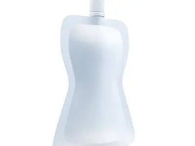 Packaging Blank with Curved Detail  Smooth with Lid Model 3D Low-poly 3D model