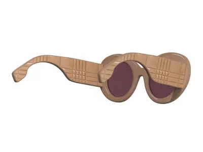 Cat-eye Sunglasses 3D model