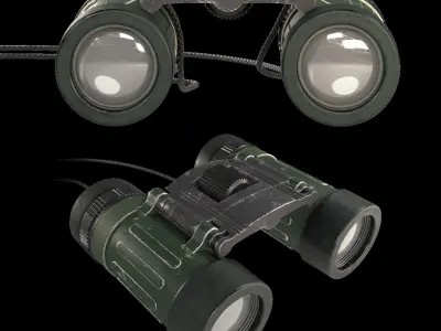 Army binocular Free 3D model