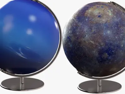  Columbus Planets Globes 