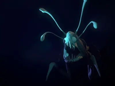 Sea Creature - Alien Game Model Low-poly 3D model