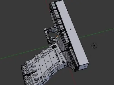 Glock gun Free low-poly 3D model get