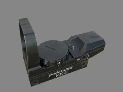hakko35 gun Low-poly  PBR Low-poly 3D model
