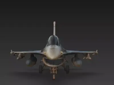 F-16 Fighting Falcon Ultra Realistic 3D Model Low-poly 3D model