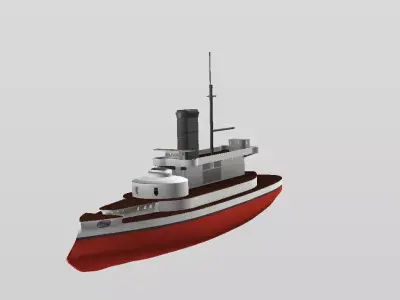 French coastal battleship La Tonnerre 3D print model