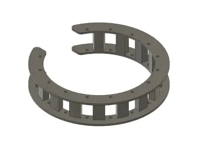 Cage roller Low-poly 3D model