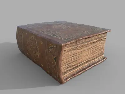 Old Book Low-poly 3D model
