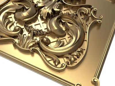  decorative pattern ready for 3D printing 3D model