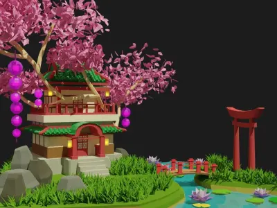 Japanese House 3D model