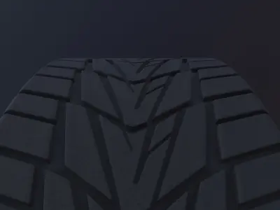 Tire Model and 4K Texture no Symmetry protector 3D model