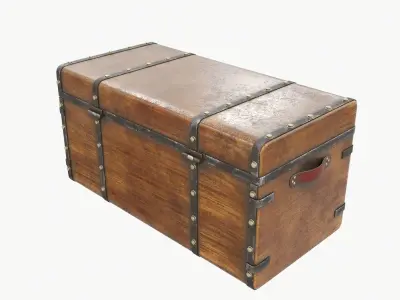 Old chest 01 3D model
