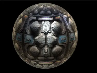 PBR Sci-Fi Seamless Realistic Material SBSAR 4k Texture 034 Texture