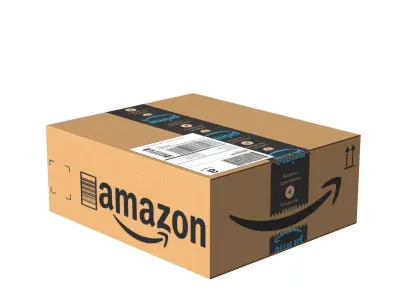 Amazon Box 1H PBR 12 Low-poly 3D model