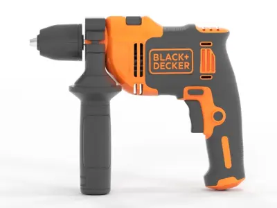 Black  Decker Hammer Drill 710W with Case BEH710K QS 3D model