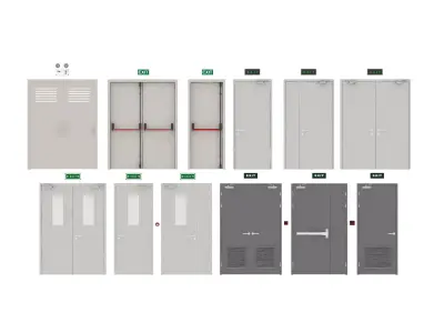 Industrial Doors 3D model purchase