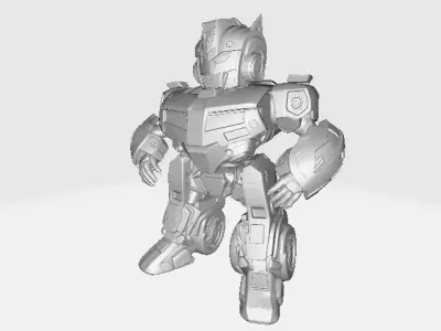 Transformers White Car 3D print model
