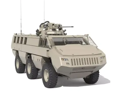 Mbombe armoured vehicle - armored vehicle 3D model