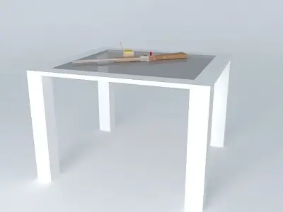 Shotgun on a table Free 3D model