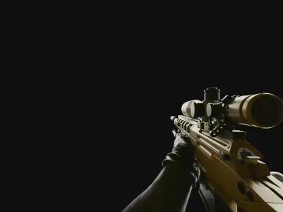 COD Bo2 ballista sniper high poly 3D model