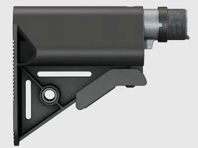 PDW Buttstock Kit - Replica Low-poly 3D model