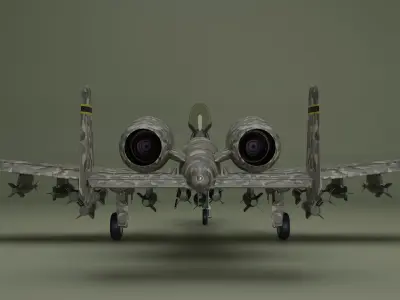 Fairchild Republic A-10 Thunderbolt II 3D model buy