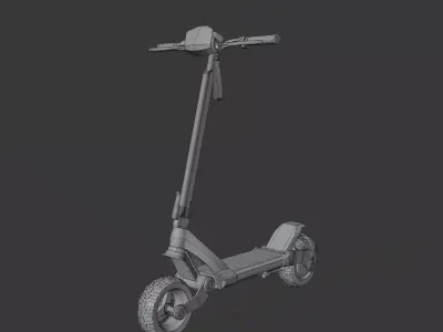 Electric Scooter 3D Model 3D model purchase